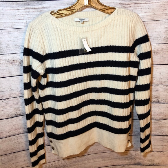 Madewell Sweaters - NWT Madewell Striped Sweater Size S